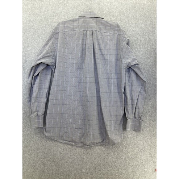 Michael Kors Men's Button Down Shirt Long Sleeve Size 16 1/2 Micro Check Cotton - Picture 2 of 12
